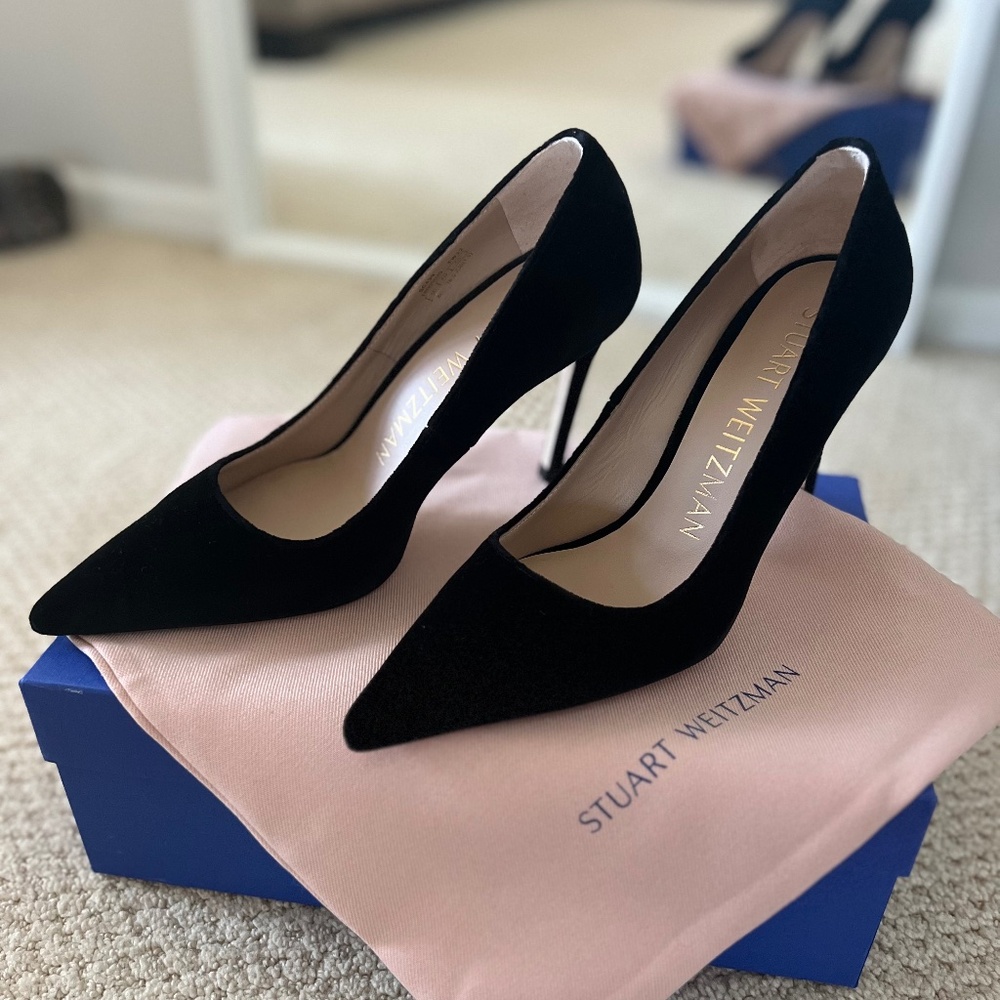 Stuart Weitzman 100mm Pump Velvet
